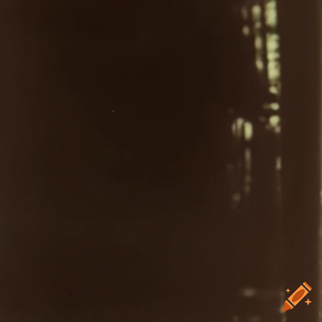 Old film grainy scratched 1970s polaroid in dark (1934 autochrome) on ...