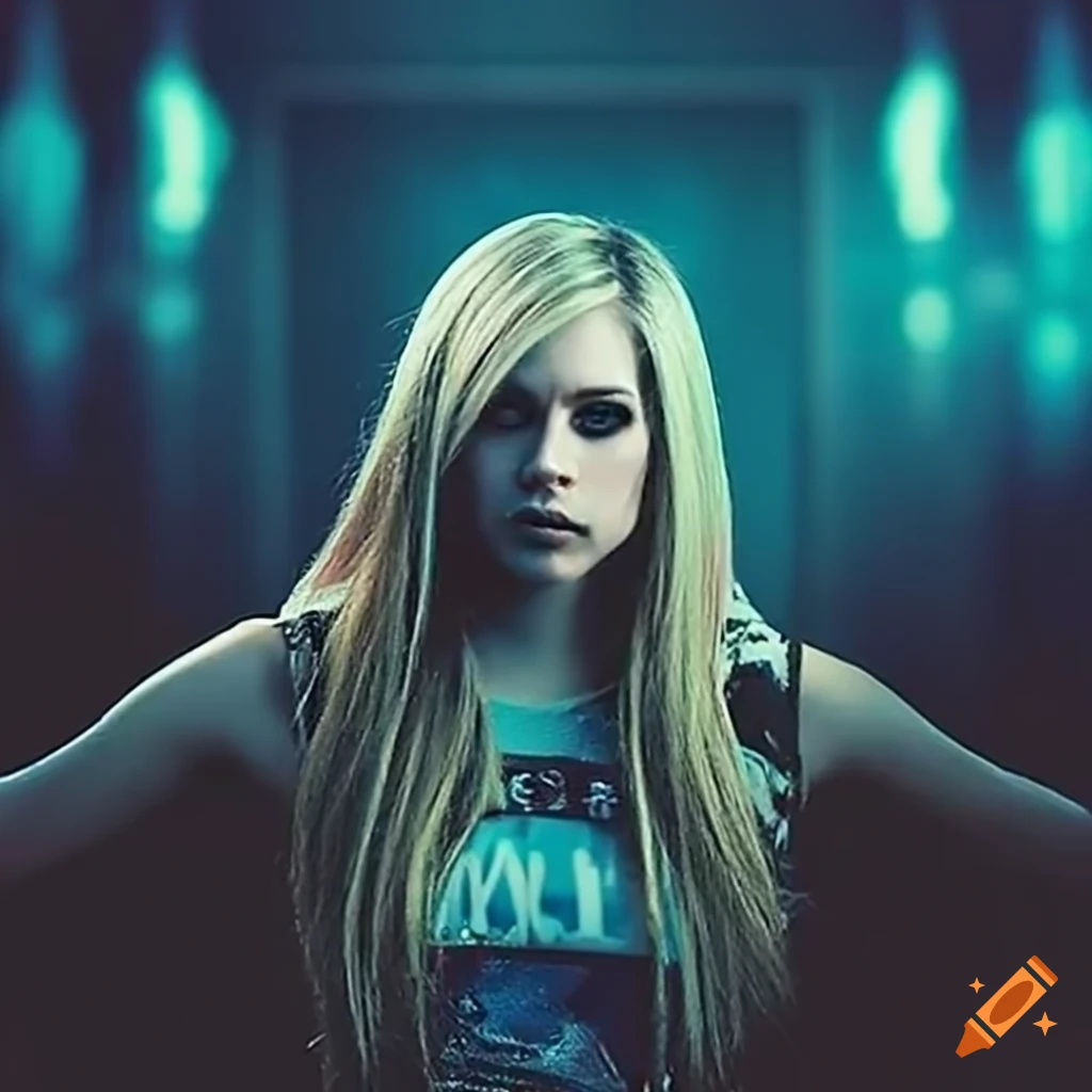 Avril Lavigne In A Movie Scene On Craiyon