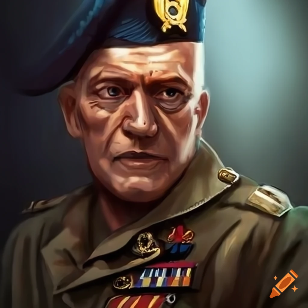 Confused military general