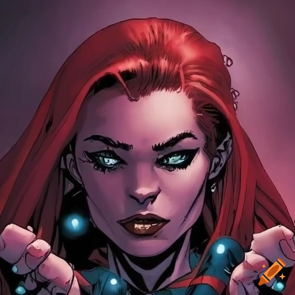 Comic book super villain with mental crushing power on Craiyon