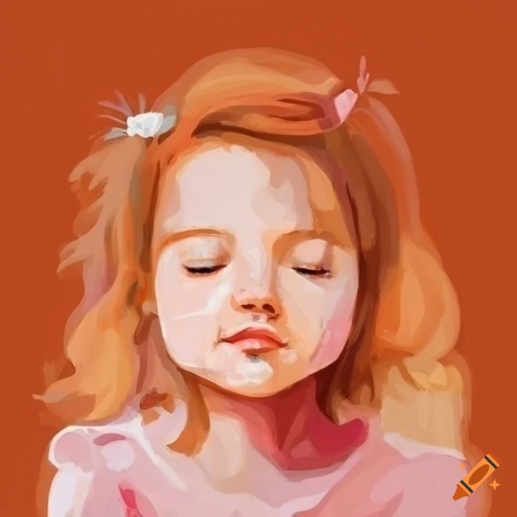 Soft painted illustration style portrait of a family on Craiyon