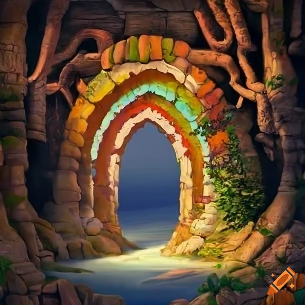 Hidden island portal with intricate layering and stunning lighting on ...
