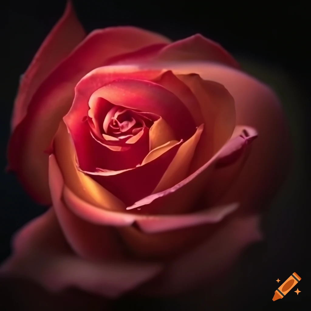 Photo macro d'une rose on Craiyon