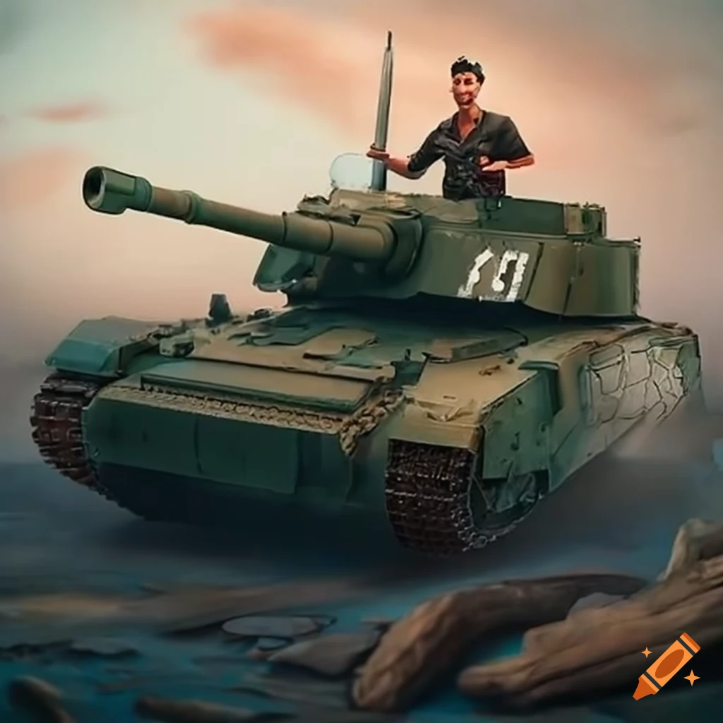 Tank vehicle on Craiyon