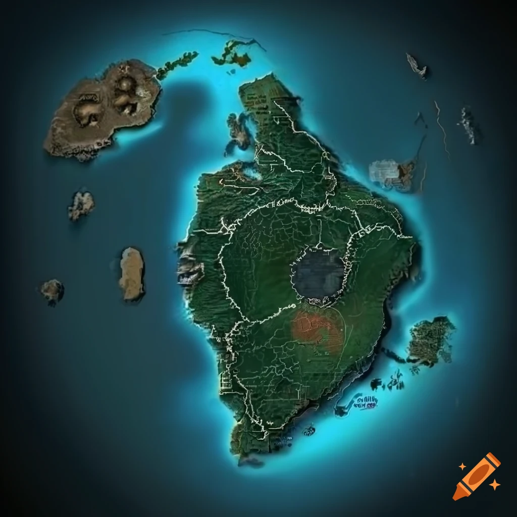 High definition fictional map