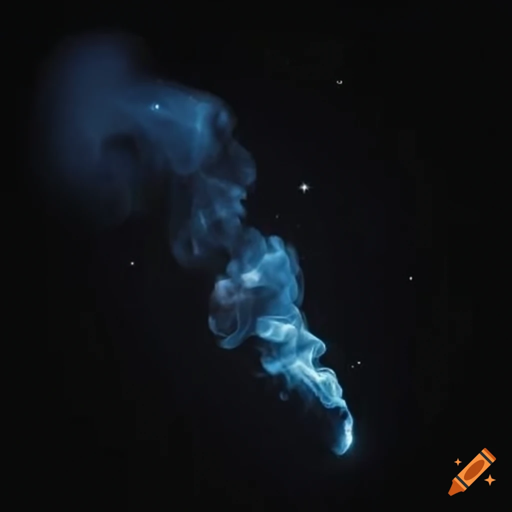 Smoke in outer space on Craiyon