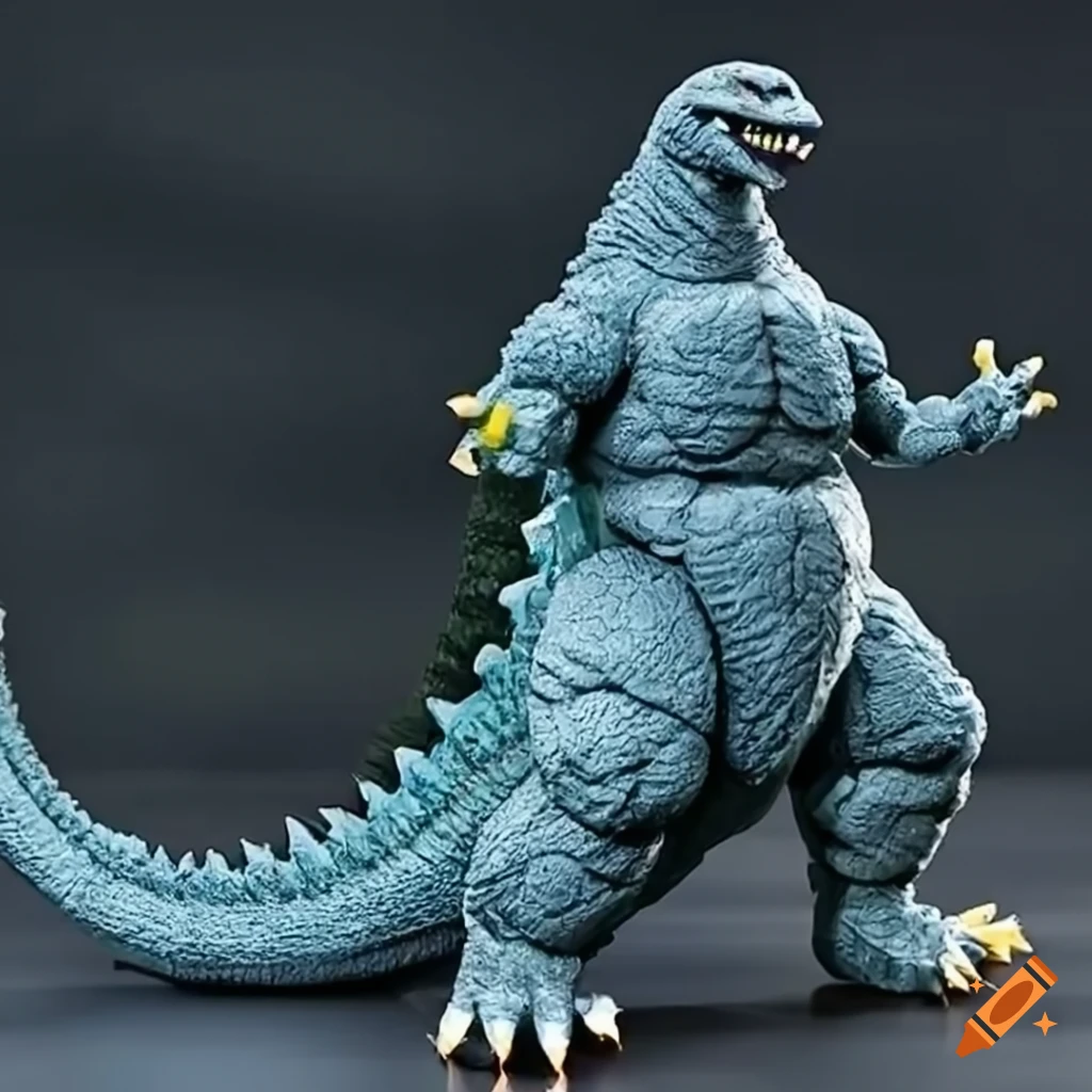 Powerful Godzilla as Dragonball Z Character made of Zircon