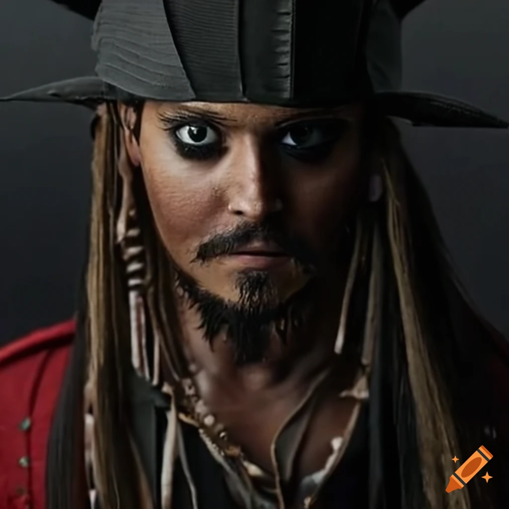 Jack sparrow character on Craiyon