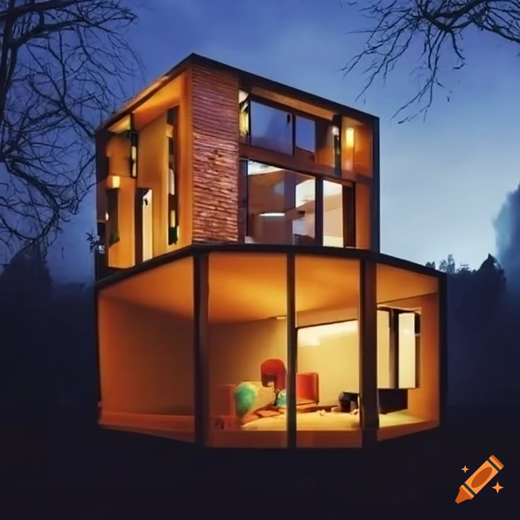 Modern eco house