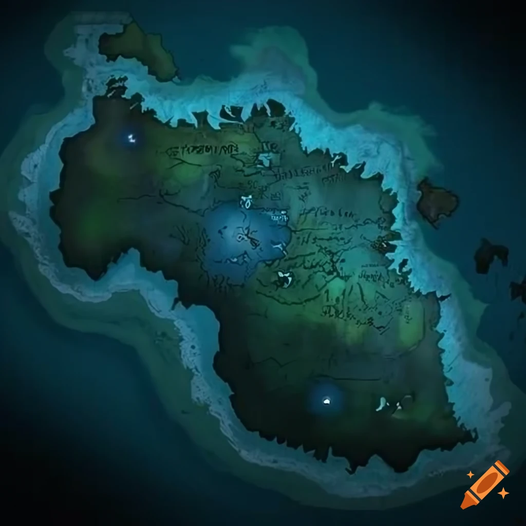 High definition fictional map