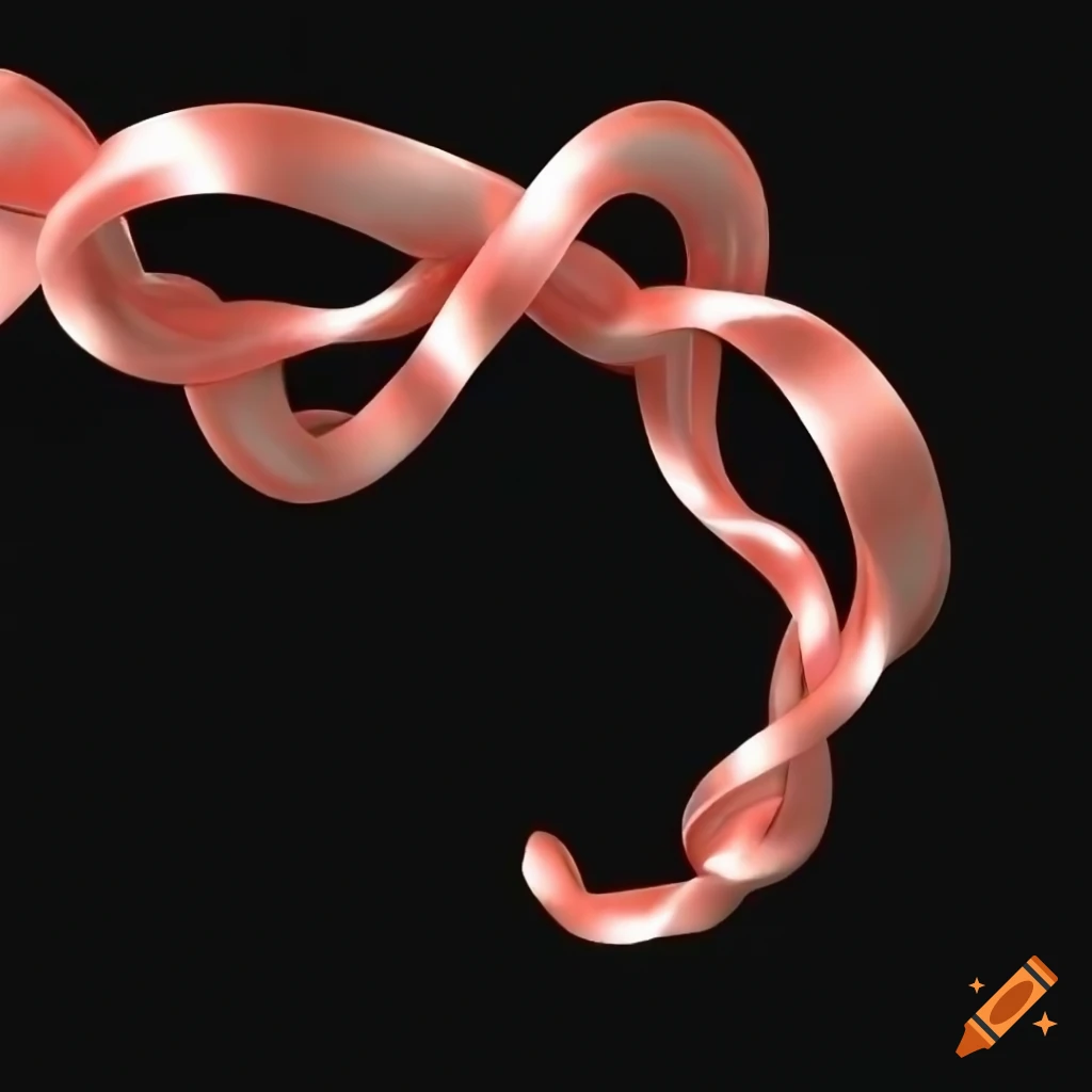 Elegant ribbon knot in a dreamy 3d render on Craiyon