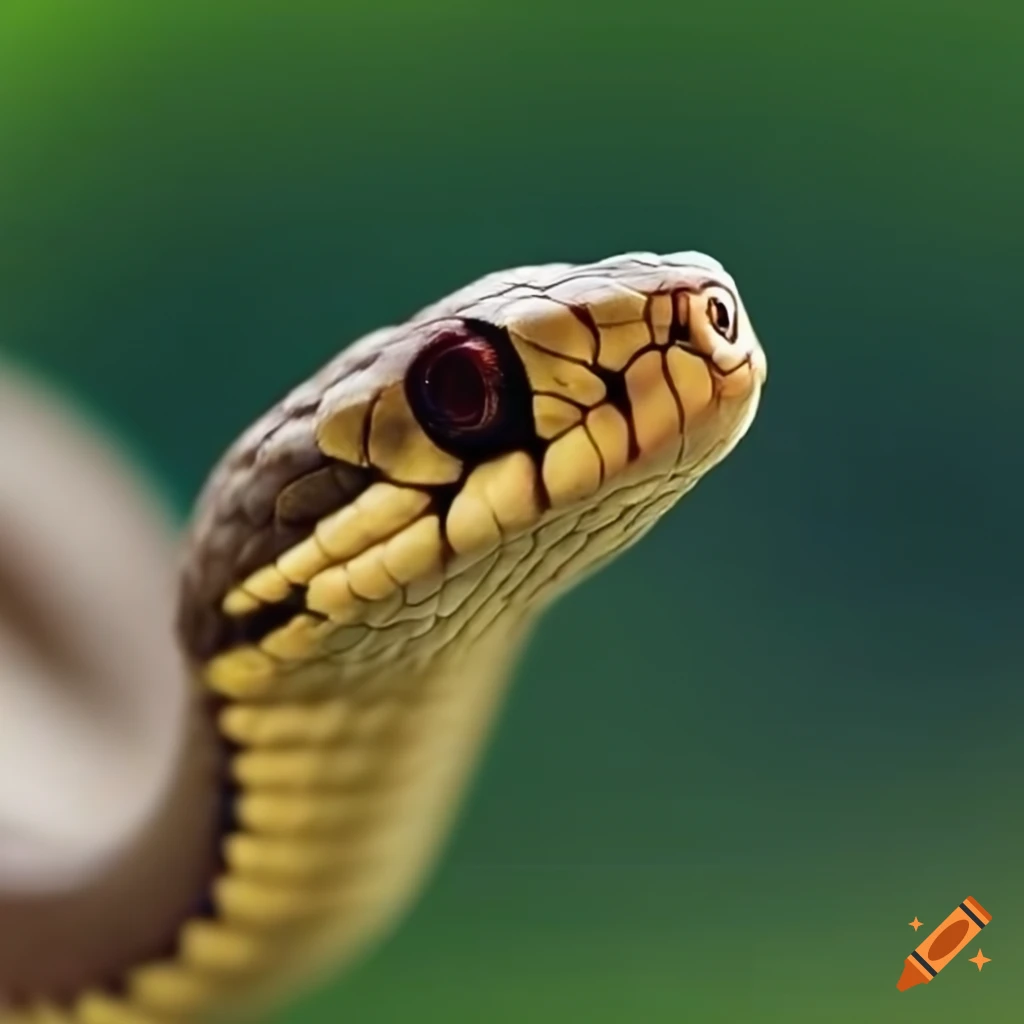 Closeup of a snake eye on Craiyon