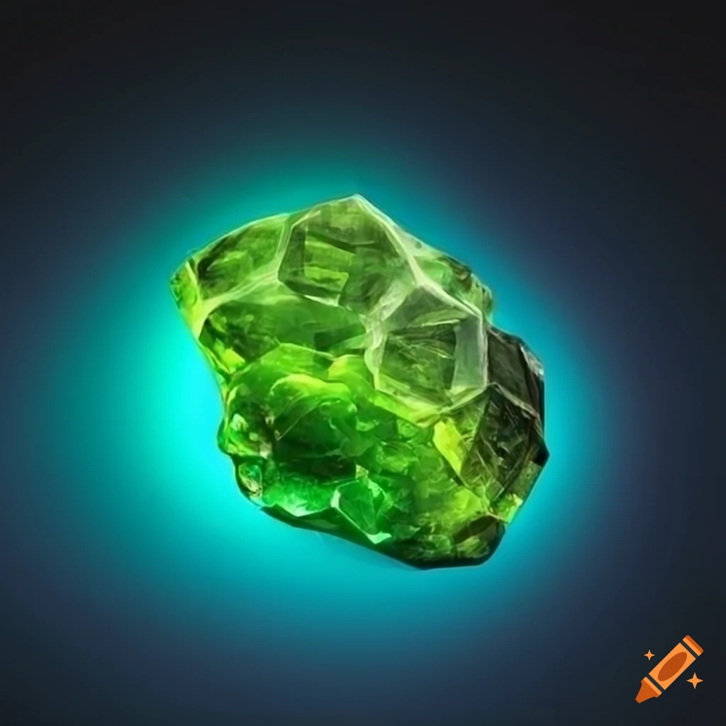 Vibrant illustration of kryptonite on Craiyon