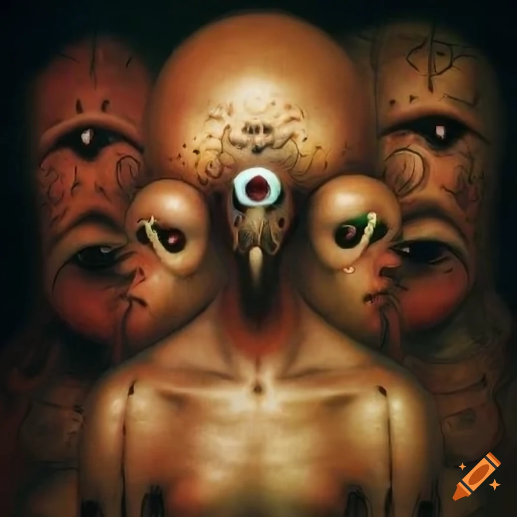 Voodoo Loa Shunga Ba painting in combined artistic styles and cultural designs in 8K Ultra resolution