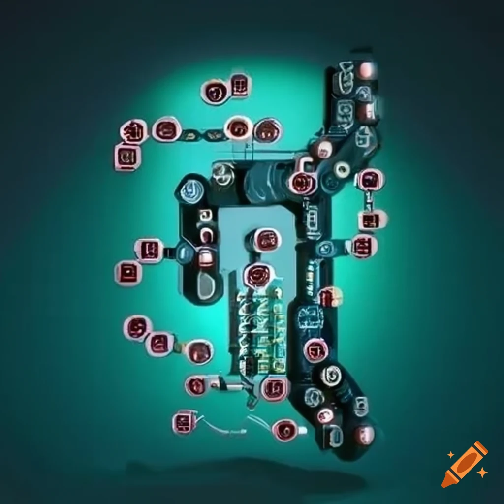 Tech circuit tree on Craiyon