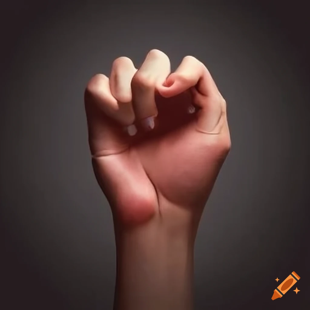 Hand making a rock gesture