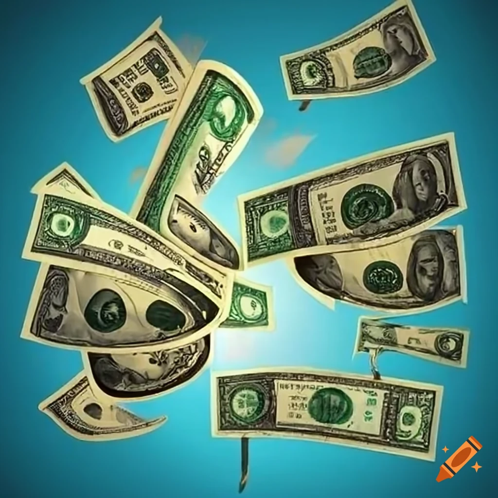 pile-of-money-and-currency-notes-on-craiyon