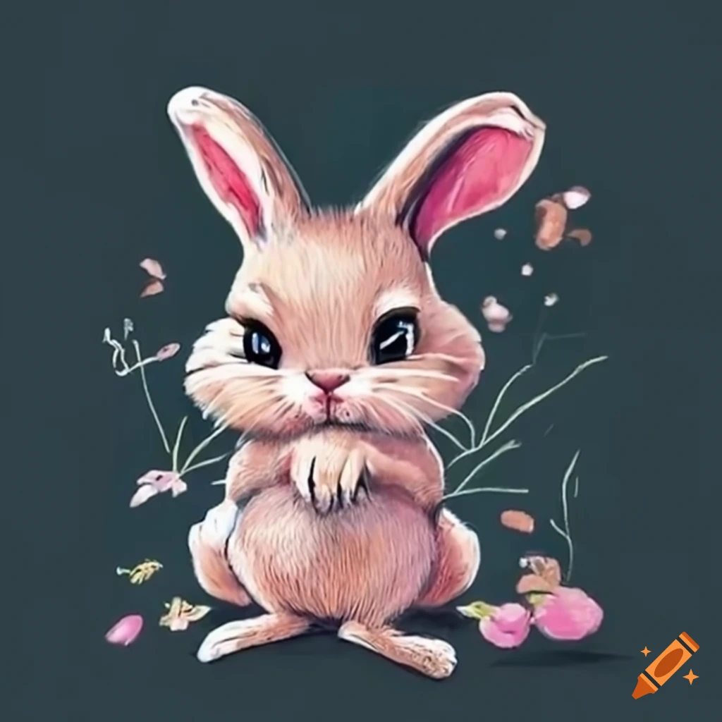 Alicia's rabbit in wonderland in paris on Craiyon