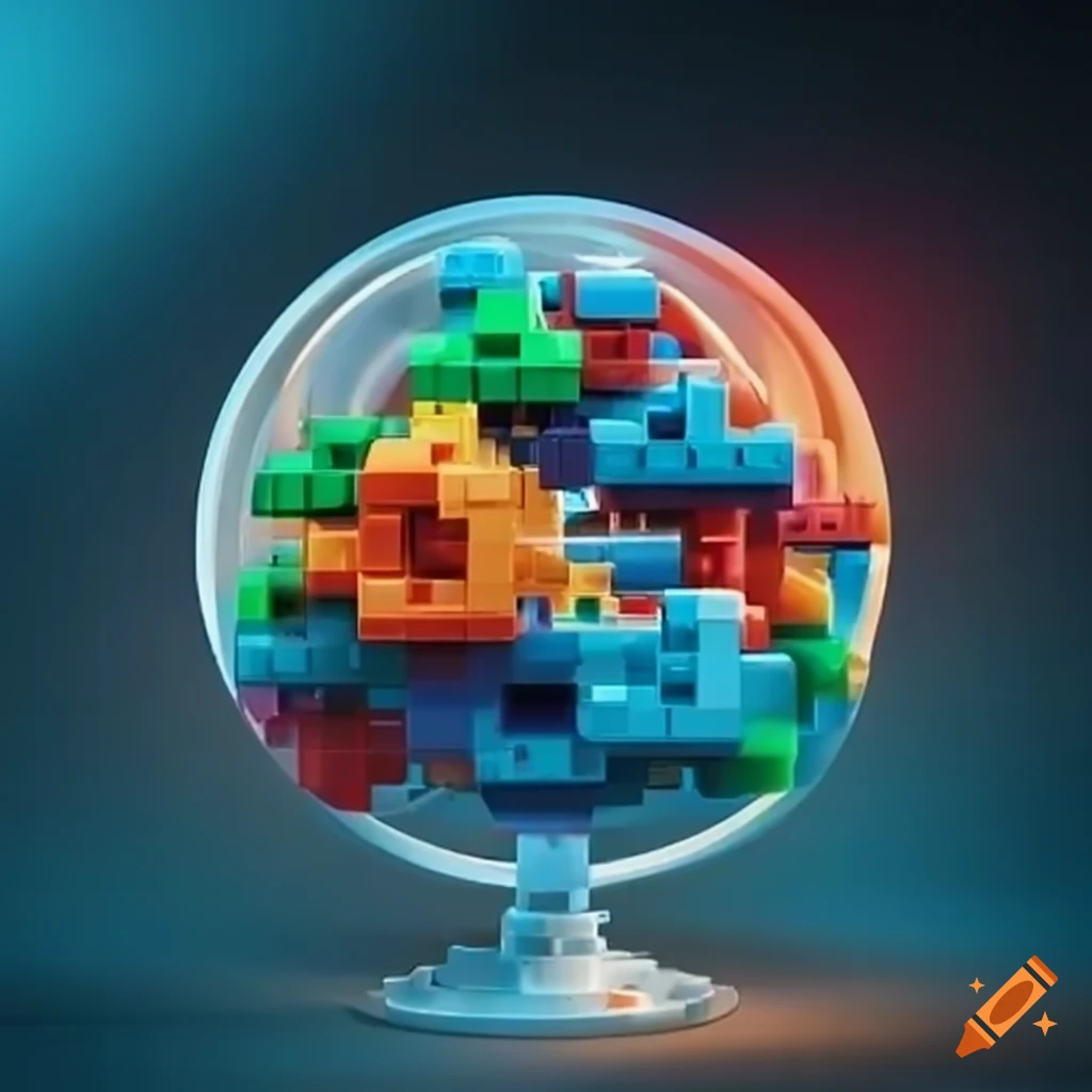 5g technology building blocks on Craiyon