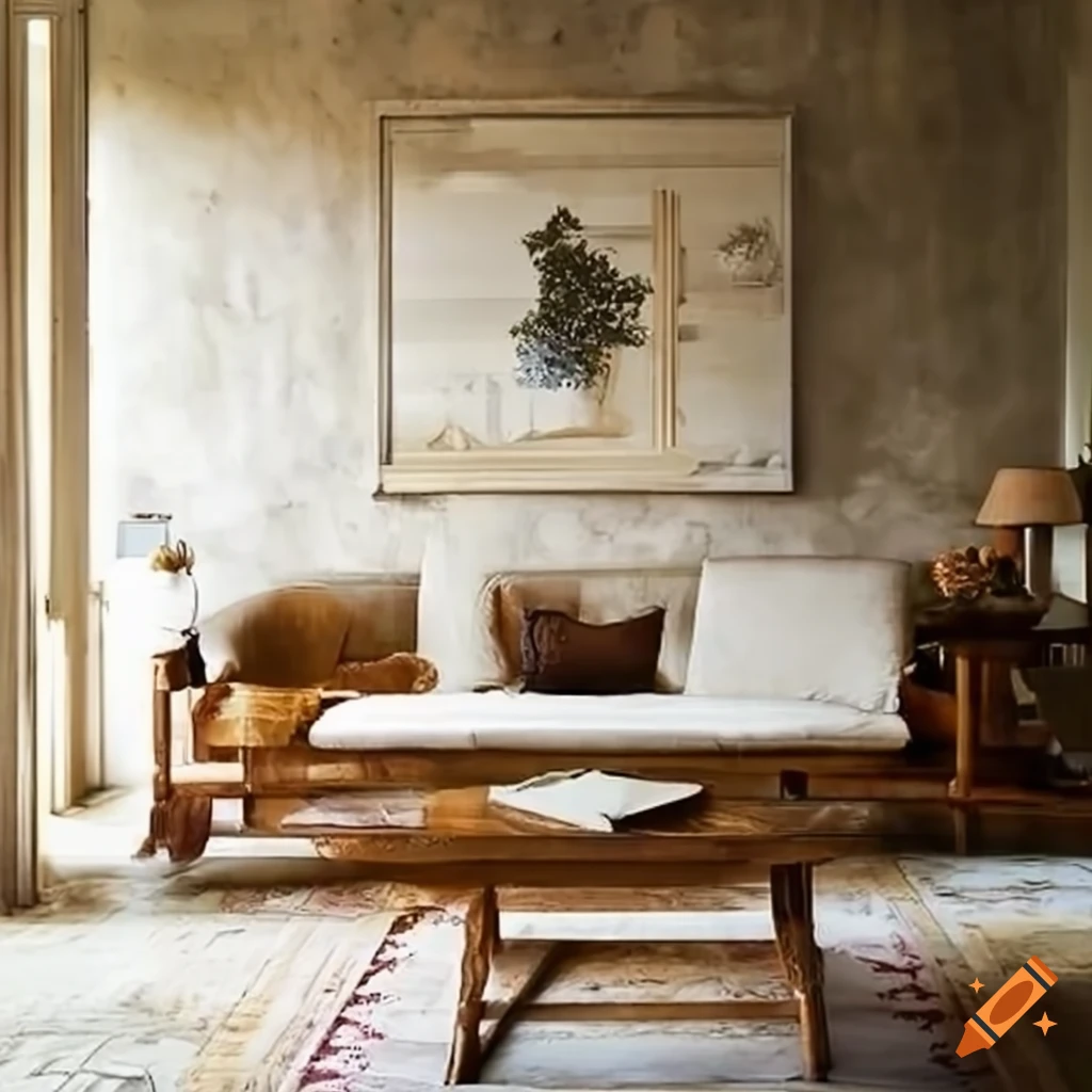 Mediterranean interior house setting