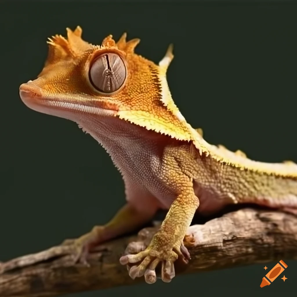 Crested gecko and chameleon together