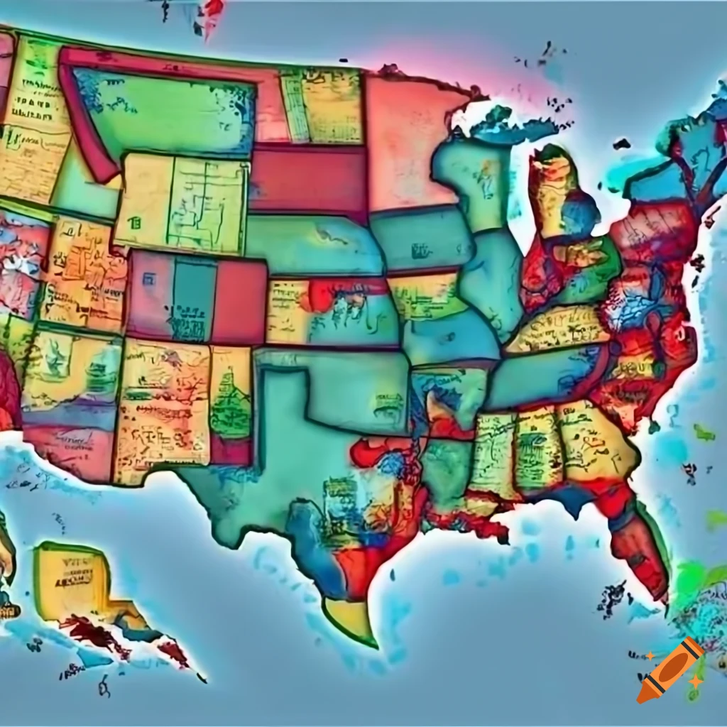 Detailed Map Of The United States Of America With Labels On Craiyon Y7aRtTolTWS9cBtrJmbovQ.webp