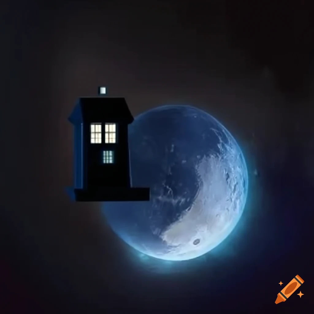 Tardis exploring Pluto
