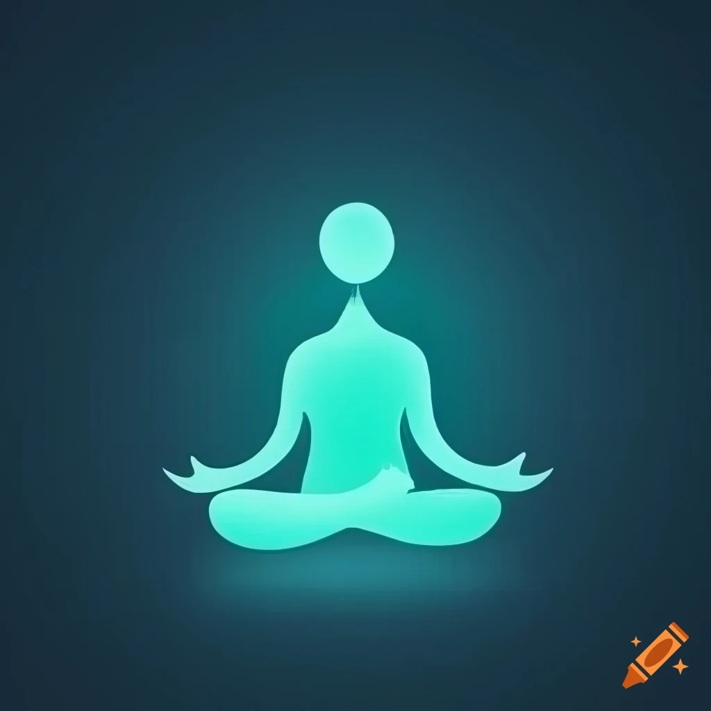 Meditation app icon with a focus on mindfulness and social media detox on Craiyon