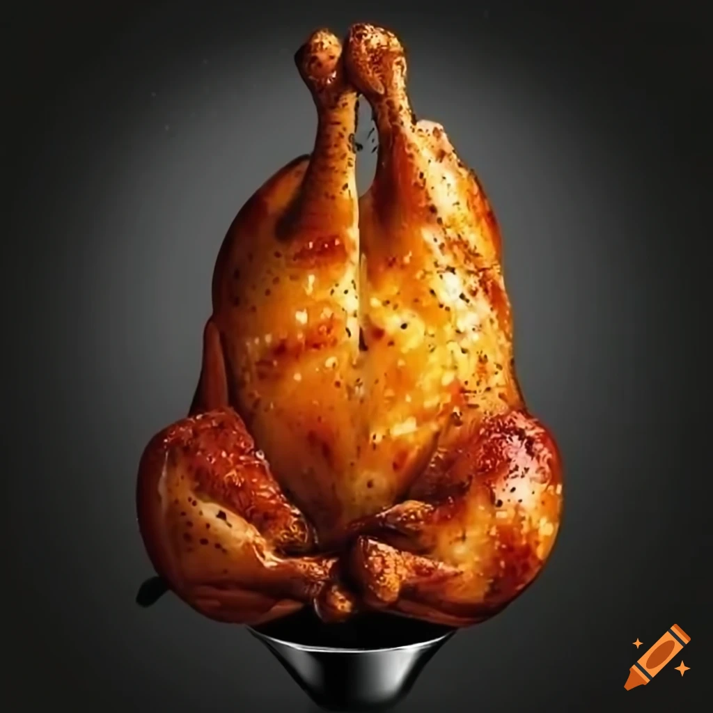 Grilled chicken illustration