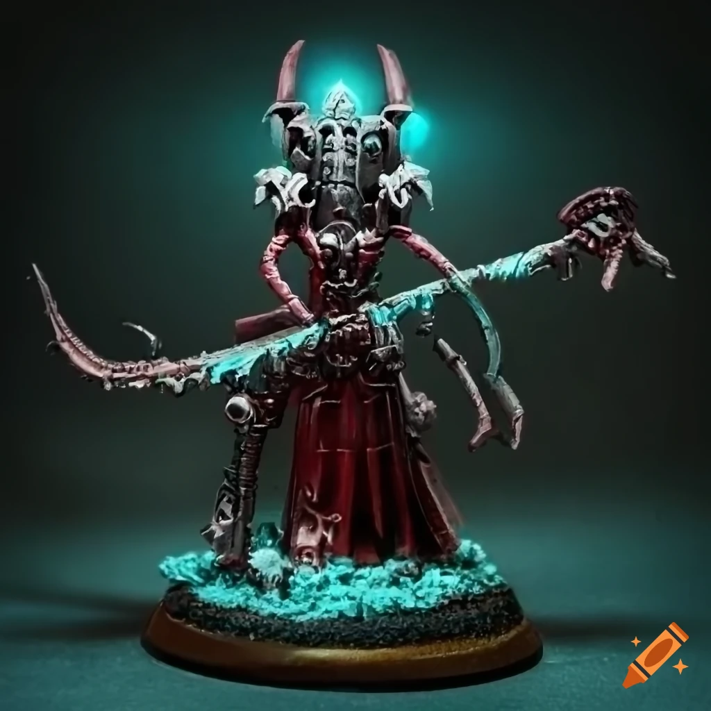 Xenarite dominus from adeptus mechanicus with dark eldar equipment on