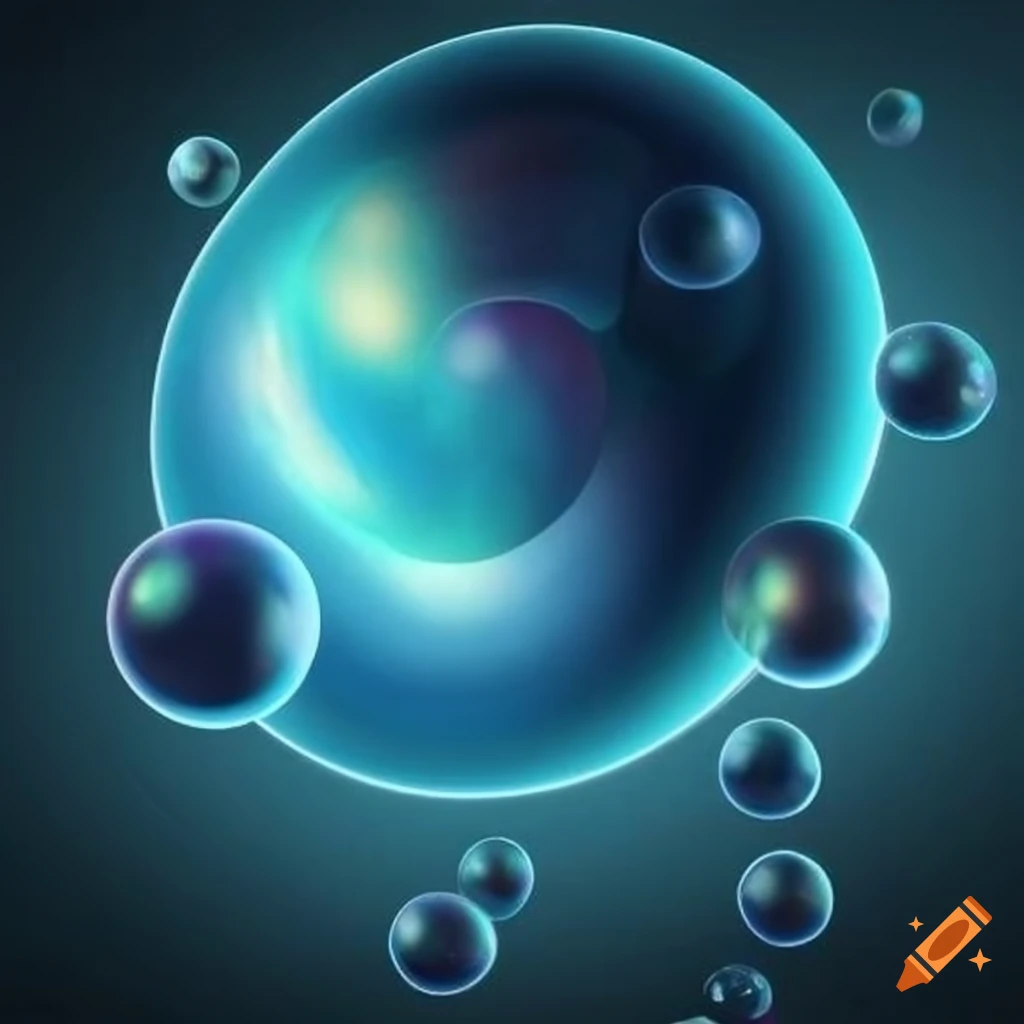 Puzzling conundrum of bubbles in a fantasy art style