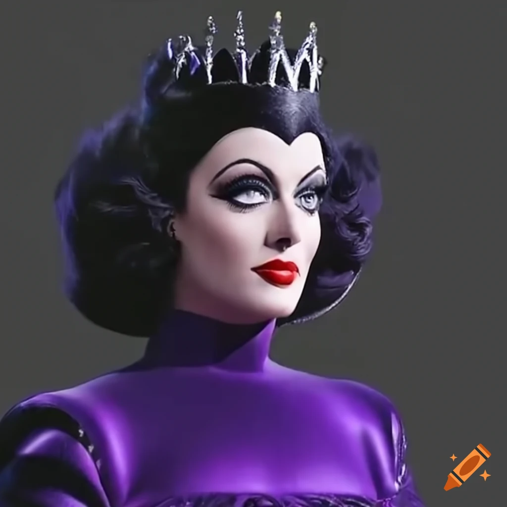 Joan crawford as the evil queen from disney's snow white with magic ...