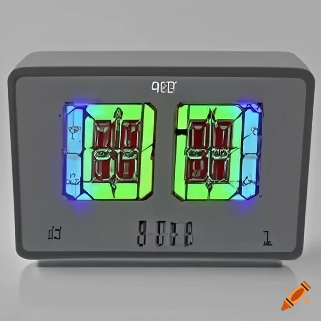 Digital clock on Craiyon