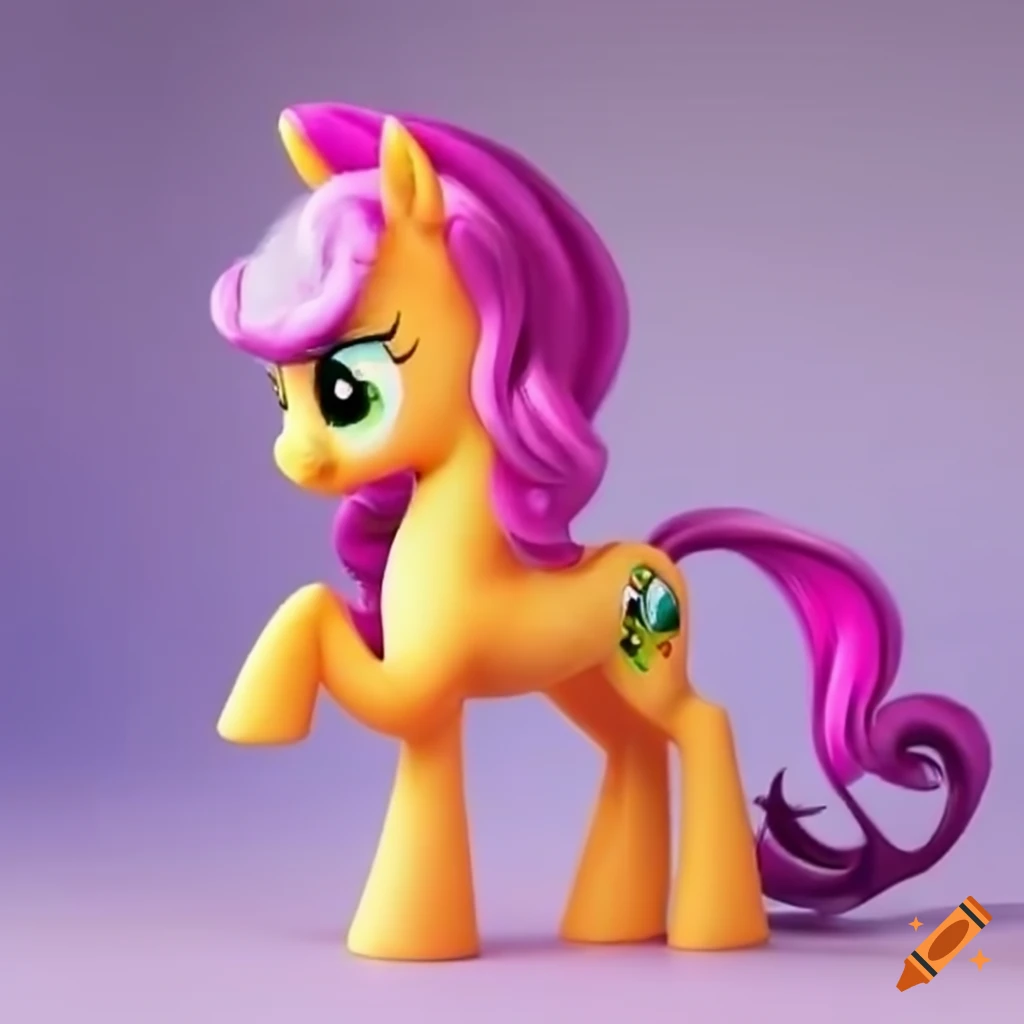 Orange pony with a red mane