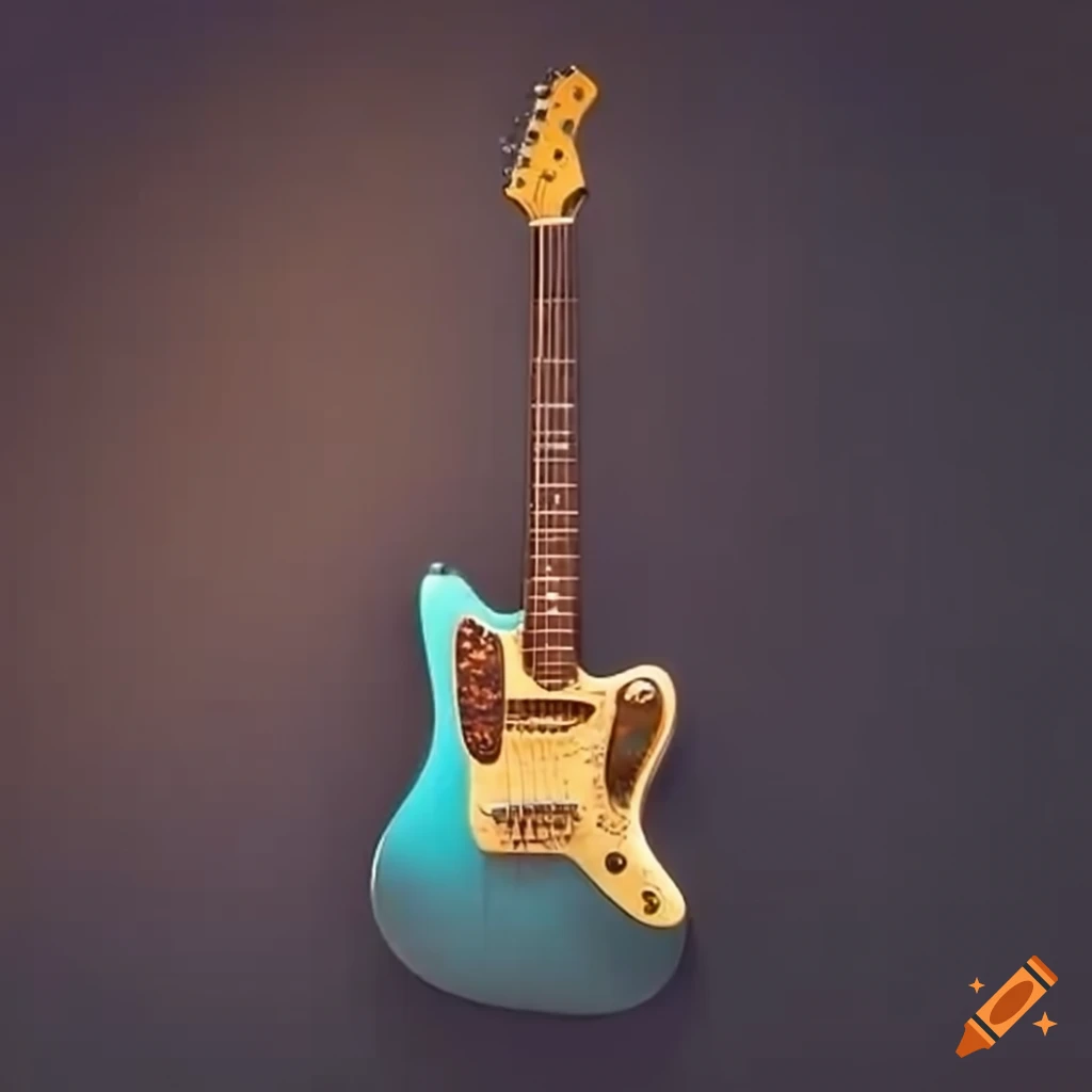 Fusion of a Fender Jaguar and a Fender Telecaster guitar