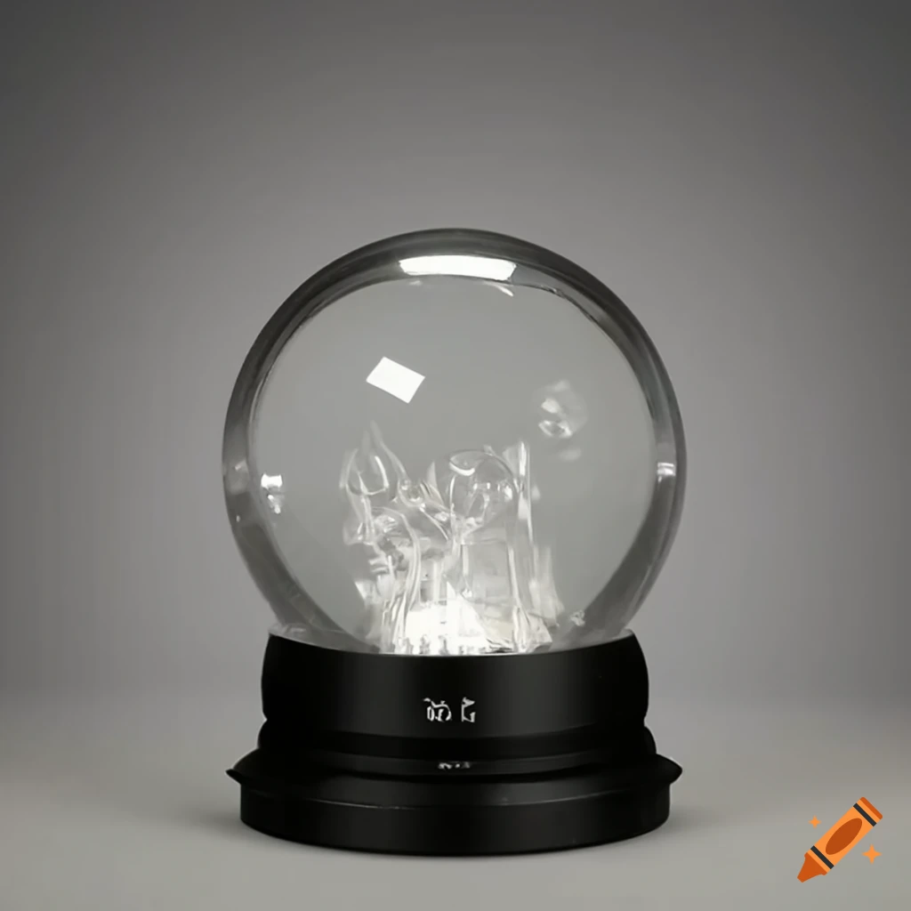 Clear empty snowglobe