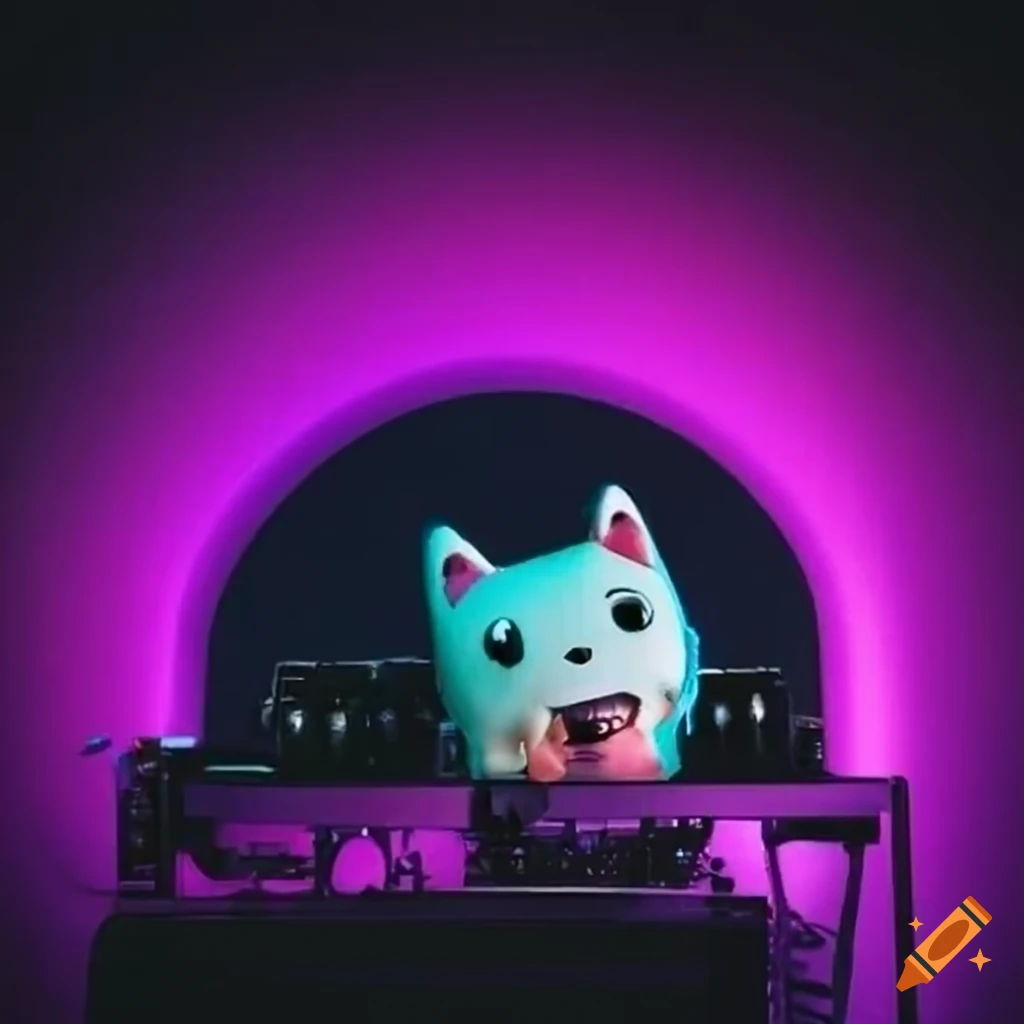 Gabby dollhouse djing on Craiyon