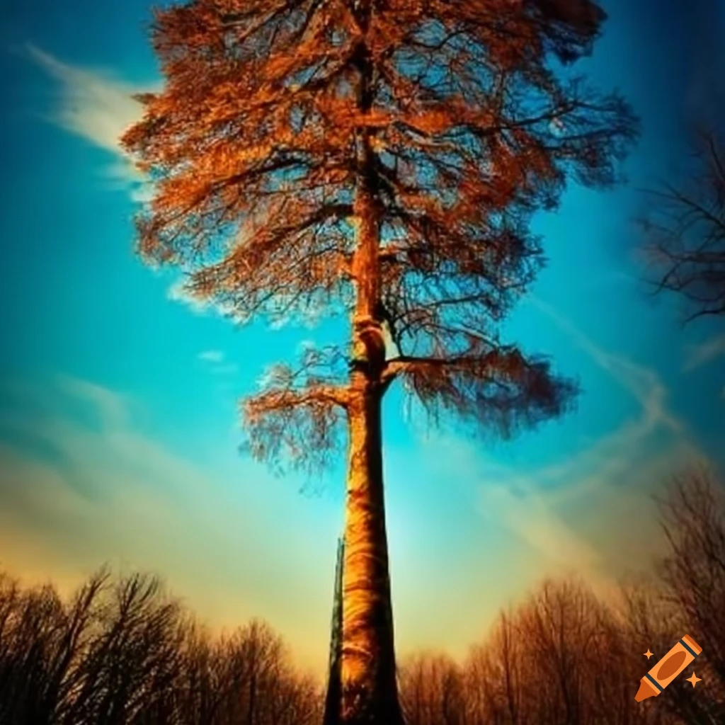 Tree used as a radio antenna on Craiyon