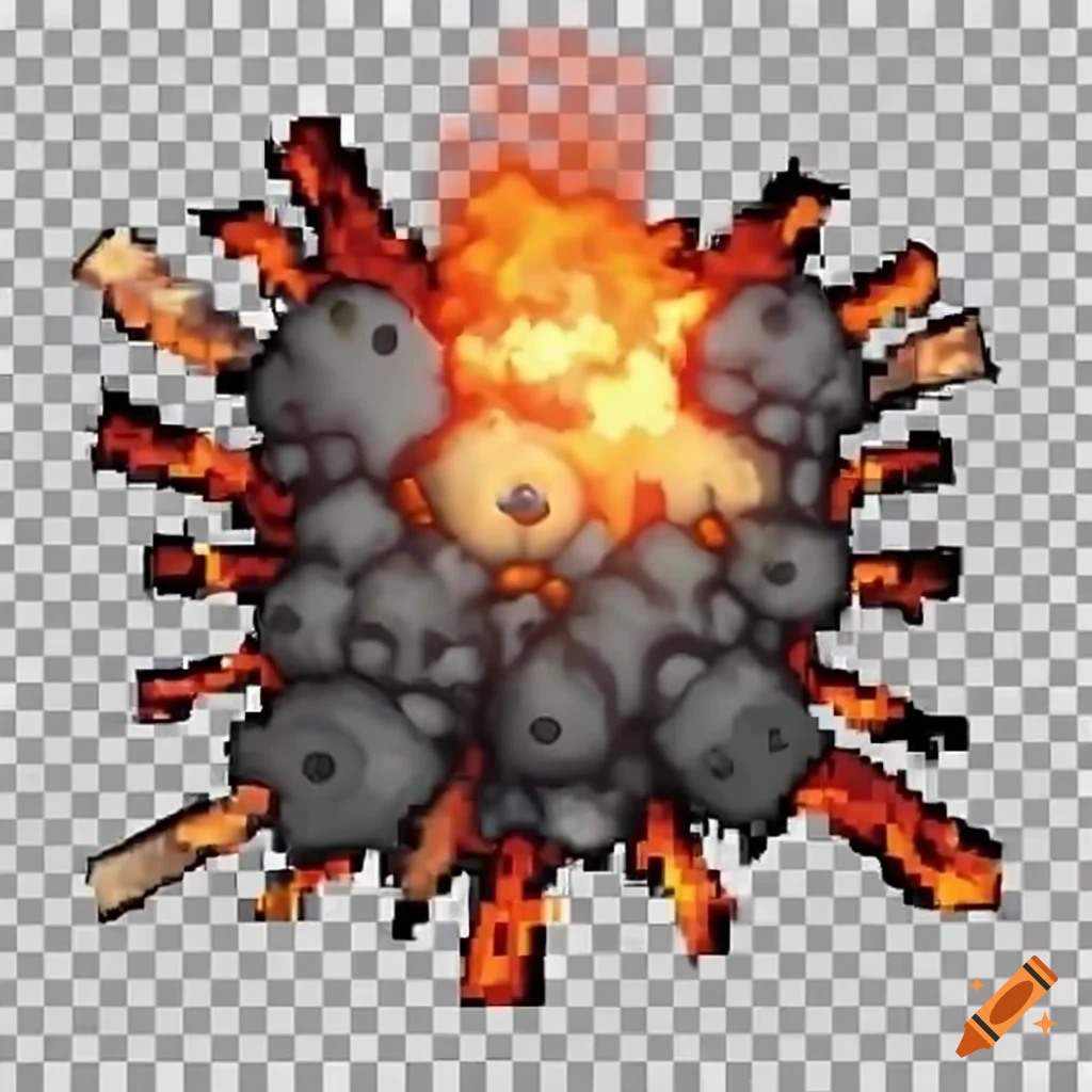 Explosion in a video game