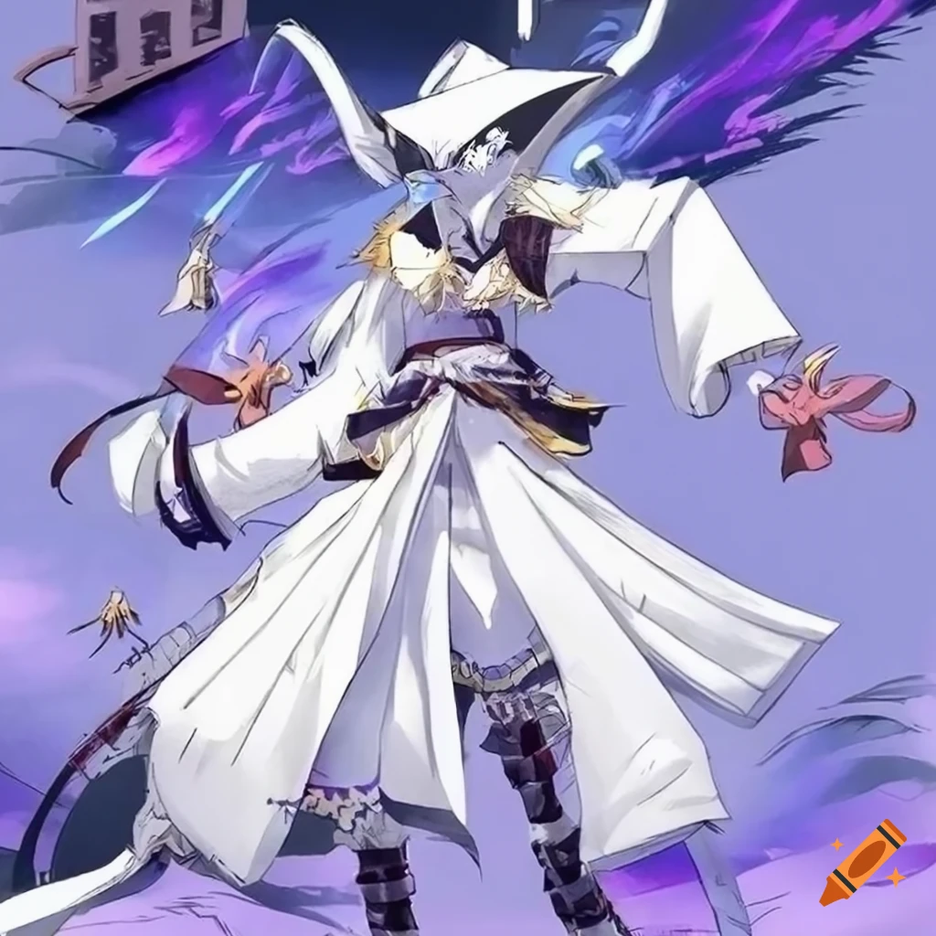 Ukiyo-e night luxury white color fusion brave scarecrow