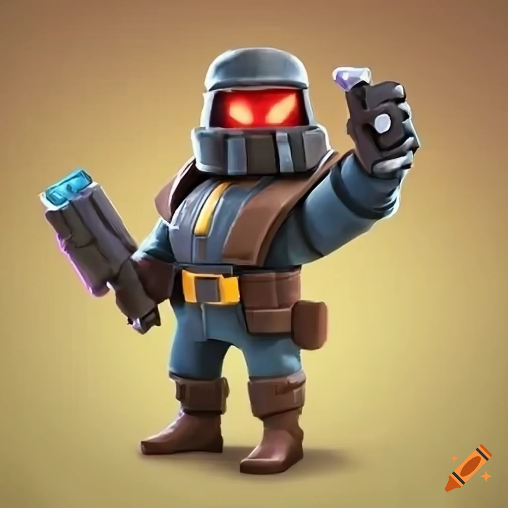 NCR trooper from Fallout New Vegas in Clash Royale art