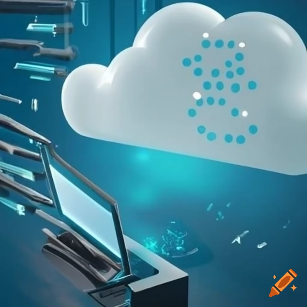 Cloud computing concept illustration