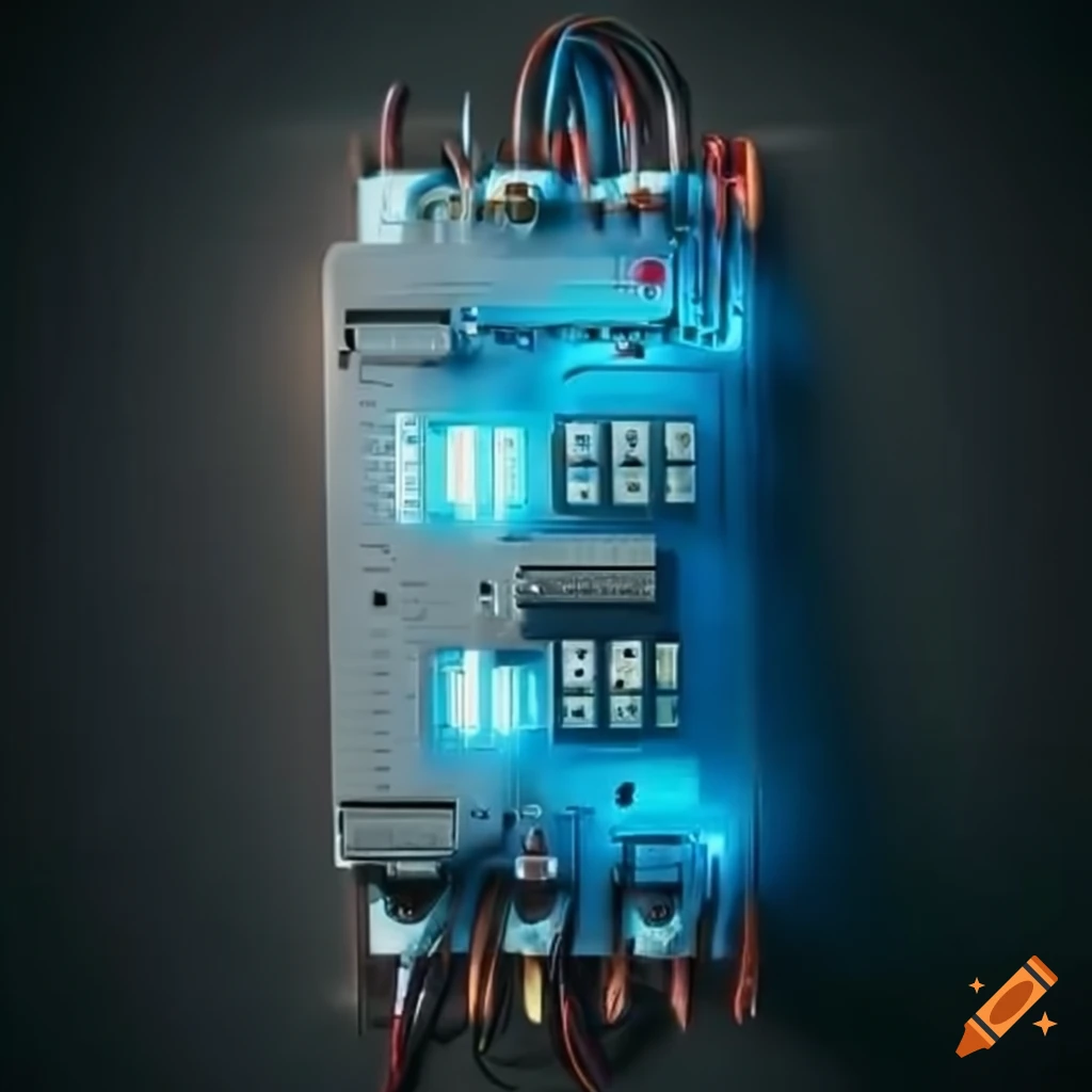 Electric panel with home automation system on Craiyon