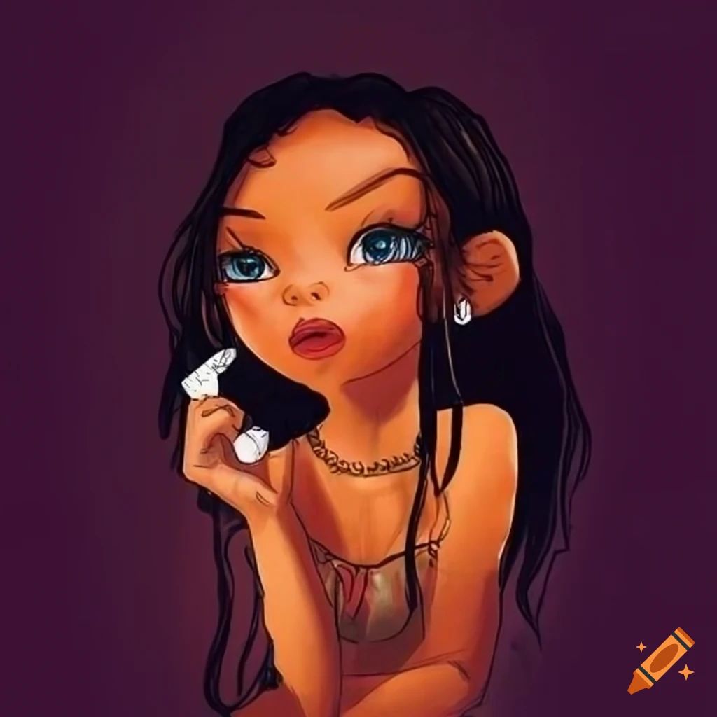 Draw a baddie on Craiyon