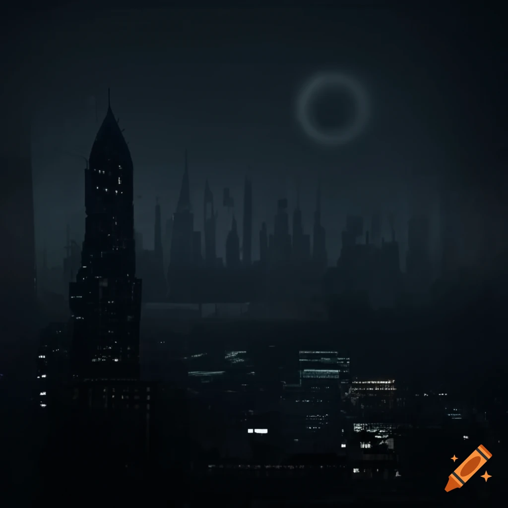 Gritty city with swirling dust and no energy