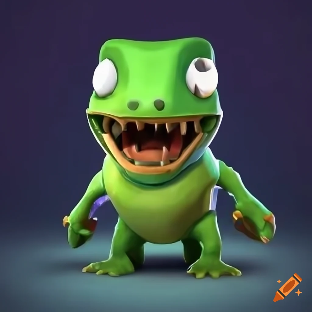 Gecko from Fallout in Clash Royale art