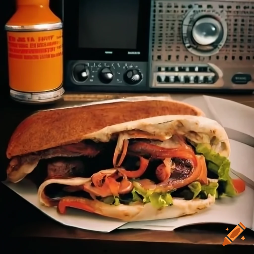 Radio next to a kebab