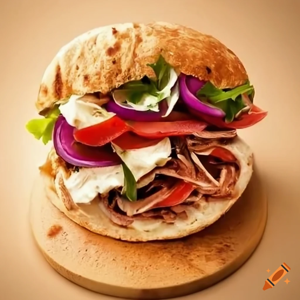 Gib ma döner mit alles außer scharf on Craiyon