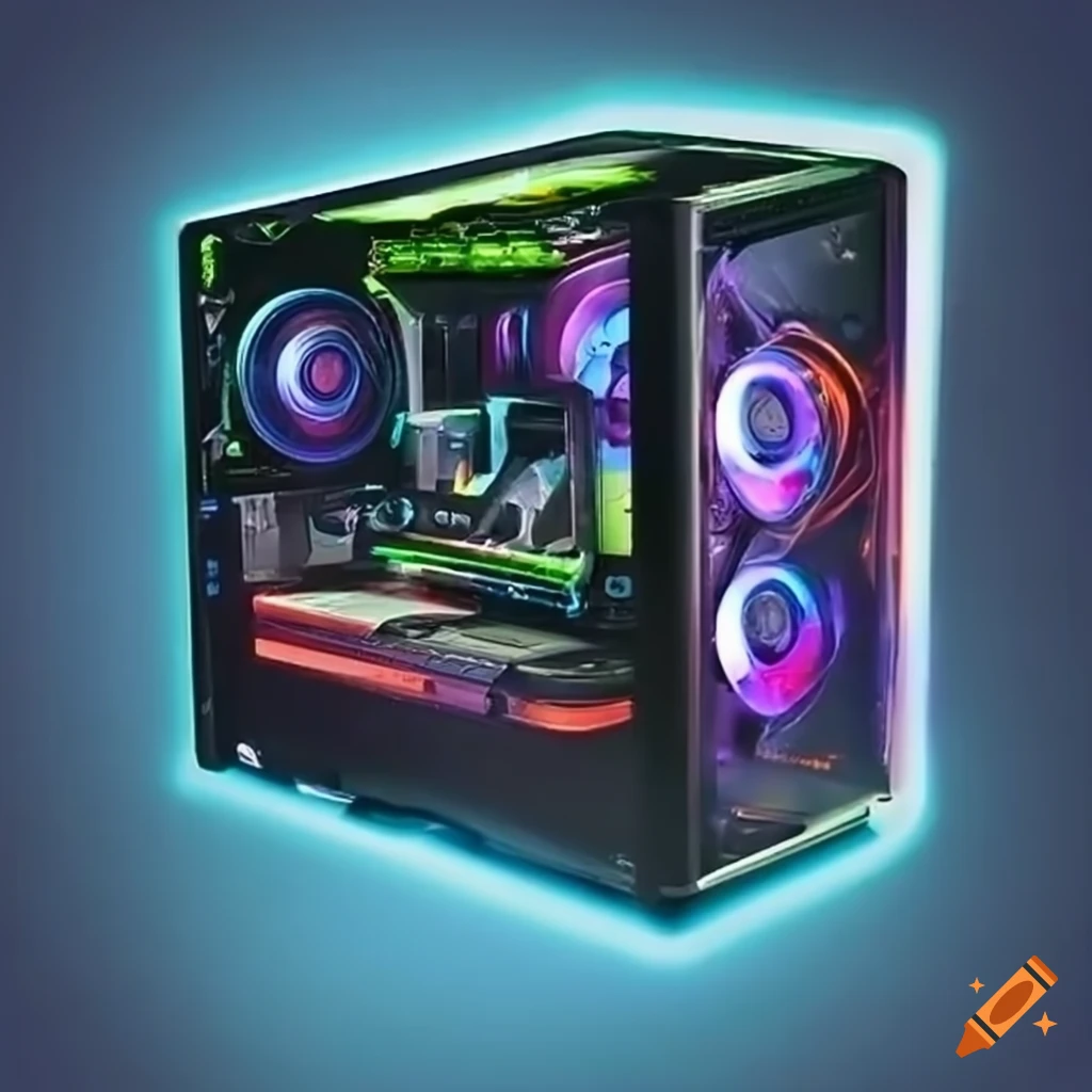 Highend personal computer on Craiyon