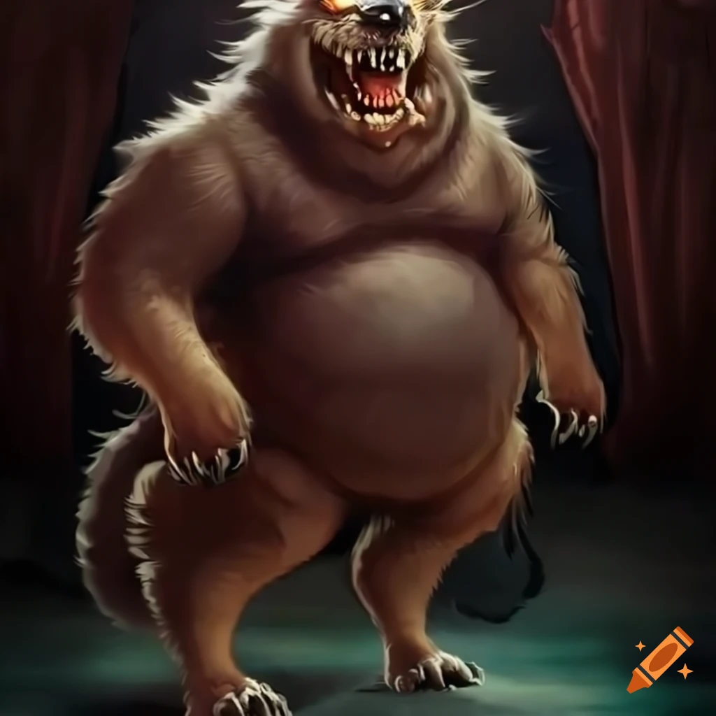 Strong and formidable werewolf
